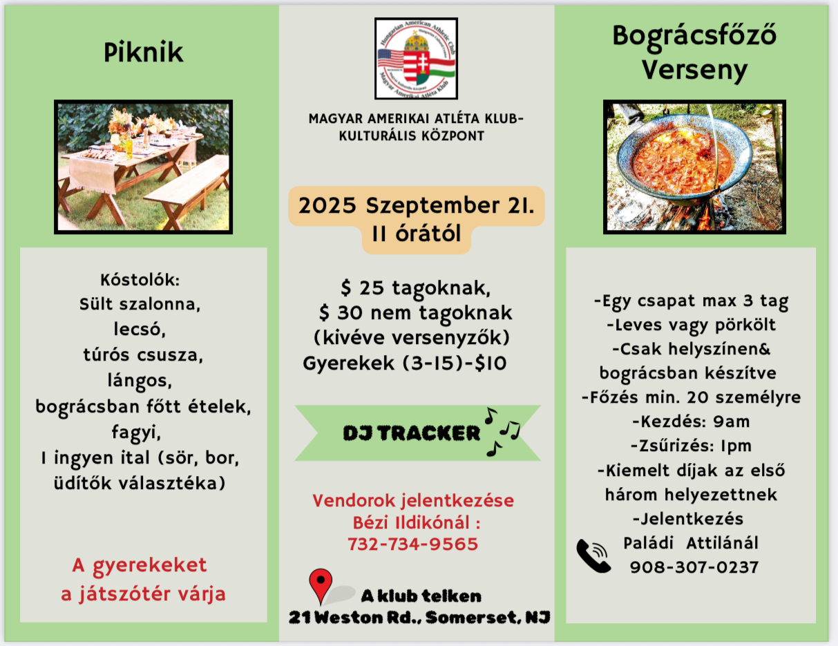 Picnic – Cookout Competition – Hungarian American Athletic Club